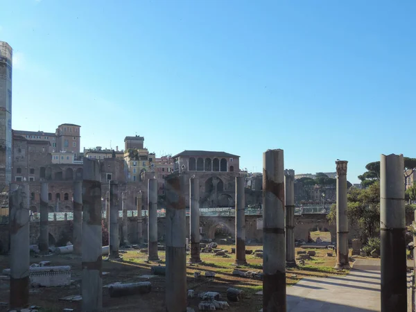 View Part Remains Foro Traiano Rome Italy — Stockfoto