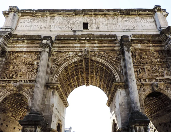 View Arco Tito One Entrances Foro Romano Rome Italy — Stock Photo, Image