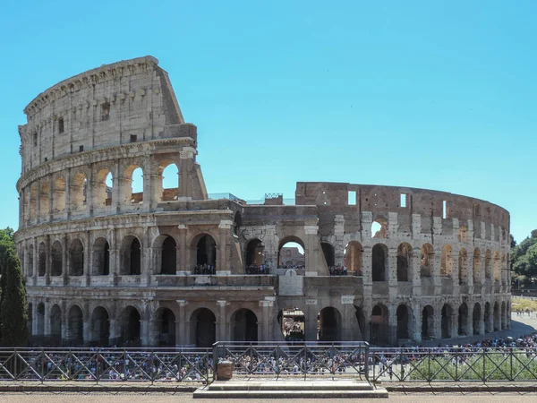 Roma Italia Junio 2017 Vista Del Coliseo Uno Los Lugares —  Fotos de Stock