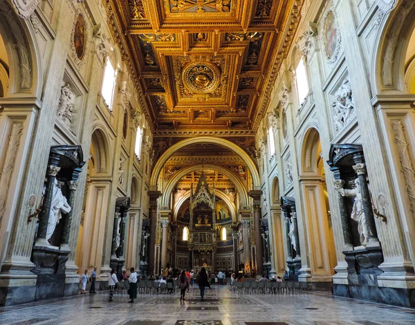 Rome Italy June 2017 Inner View Basilica San Giovanni Laterano — 图库照片