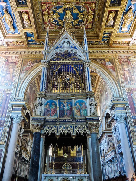 Rome Italy June 2017 View Baldachin Basilica San Giovanni Laterano — Φωτογραφία Αρχείου