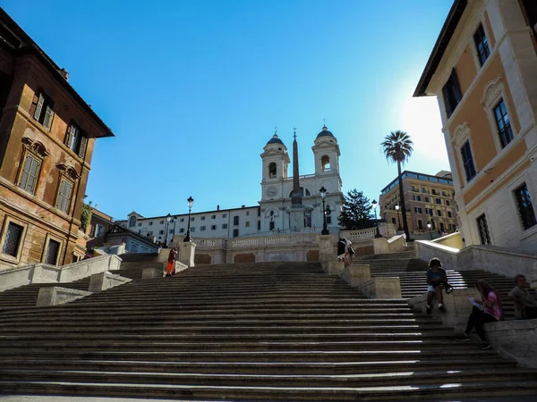 Rome Italy June 2017 Beautiful View Spanish Steps Piazza Spagna — Stockfoto