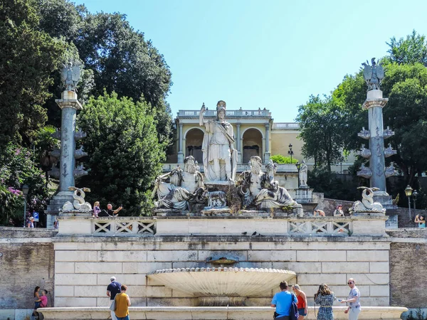 Rome Italy June 2017 View Piazza Del Popolo — Stockfoto