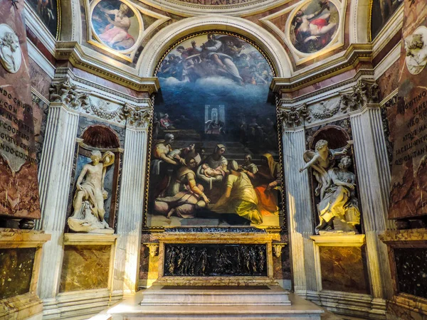 Rome Italy June 2017 View Capela Chigi Chigi Chapel Basilica — Φωτογραφία Αρχείου