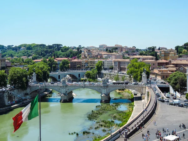 Beautiful View Rome Viewpoint Terrace Castel Santangelo Rome Italy — Stockfoto