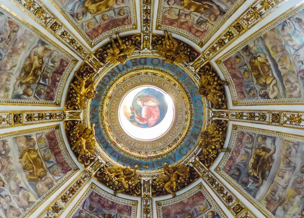 Rome Italy June 2017 View Beautiful Sacred Art Ceiling Basilica — 스톡 사진