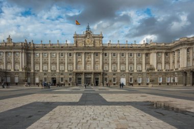 Madrid, Spain, October 2019 - view of the Royal Palace of Madrid