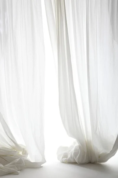 白いカーテン ストック写真