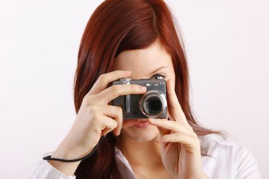 genç kadın fotoğraf çekimi