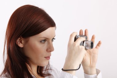 genç kadın fotoğraf çekimi