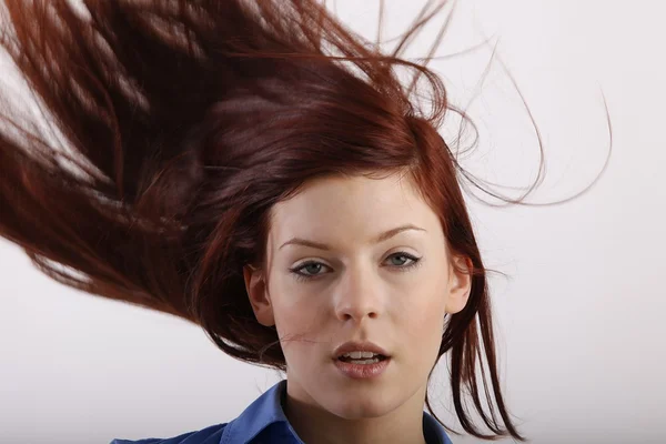 Close up of young beautiful woman — Stock Photo, Image