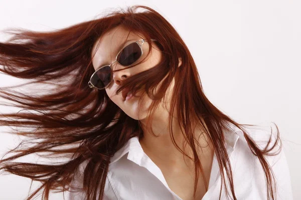 Mujer sexy con gafas de sol —  Fotos de Stock