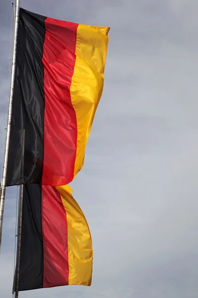 Le bandiere nazionali tedesche della Germania — Foto Stock