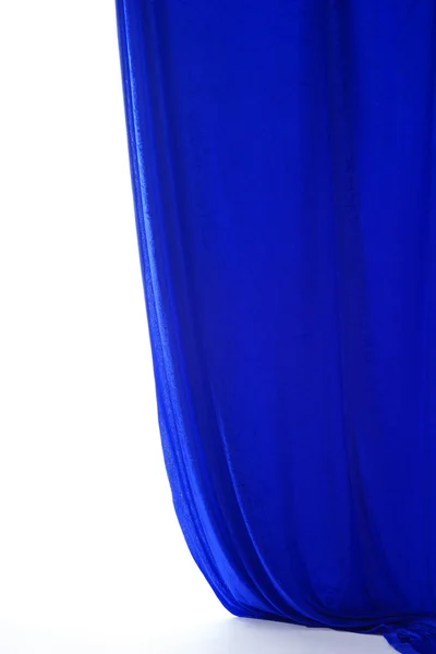 Blauer Vorhang Hintergrund. — Stockfoto