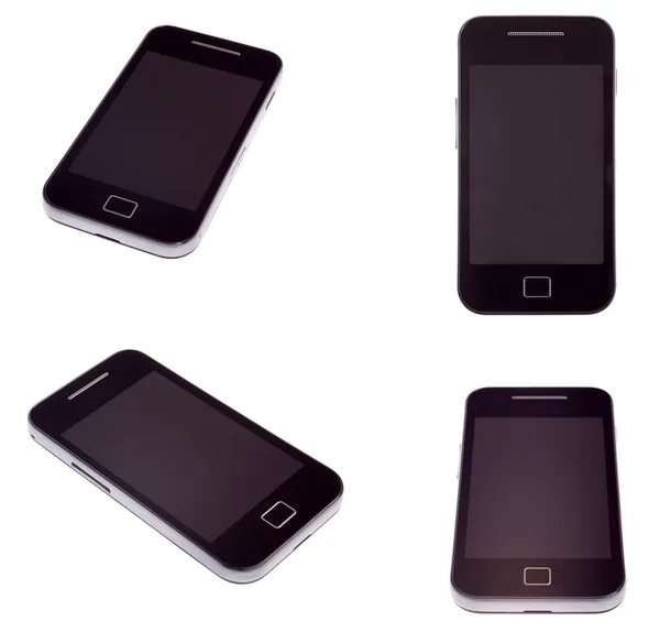 Fyra mobiltelefon — Stockfoto