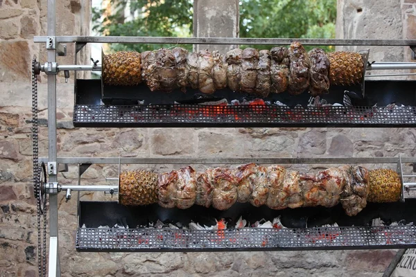 Kebabs on skewers — Stock Photo, Image