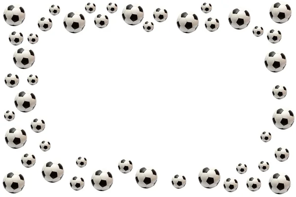 Soccer ball frame — Stock Photo, Image
