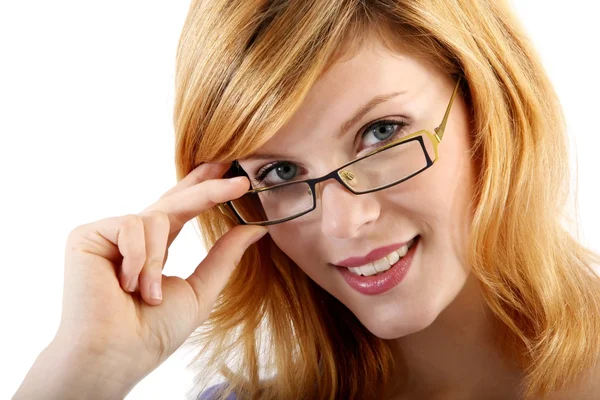 Jonge vrouw met brillen — Stockfoto
