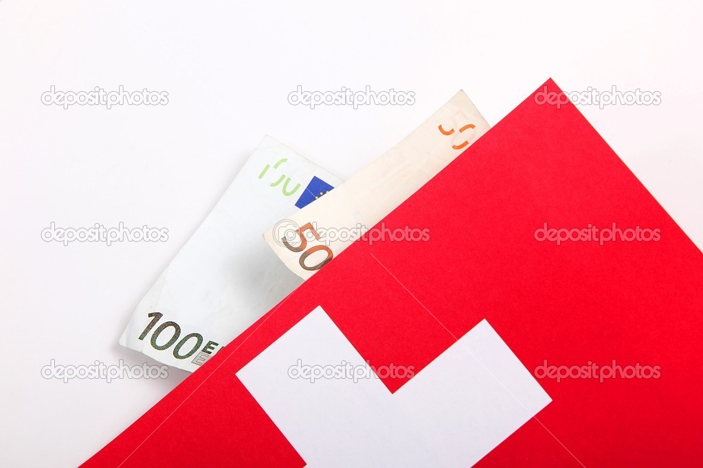 Money and Swiss flag