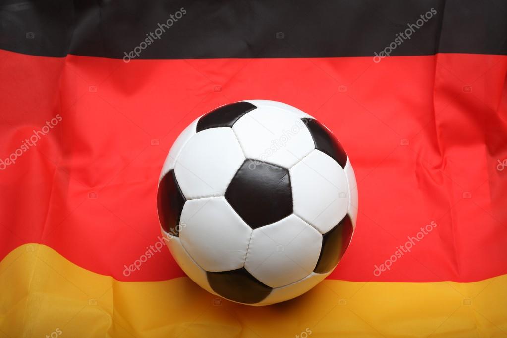 Soccer ball in German flag Stock Photo by ©Knut_Wiarda 16513011
