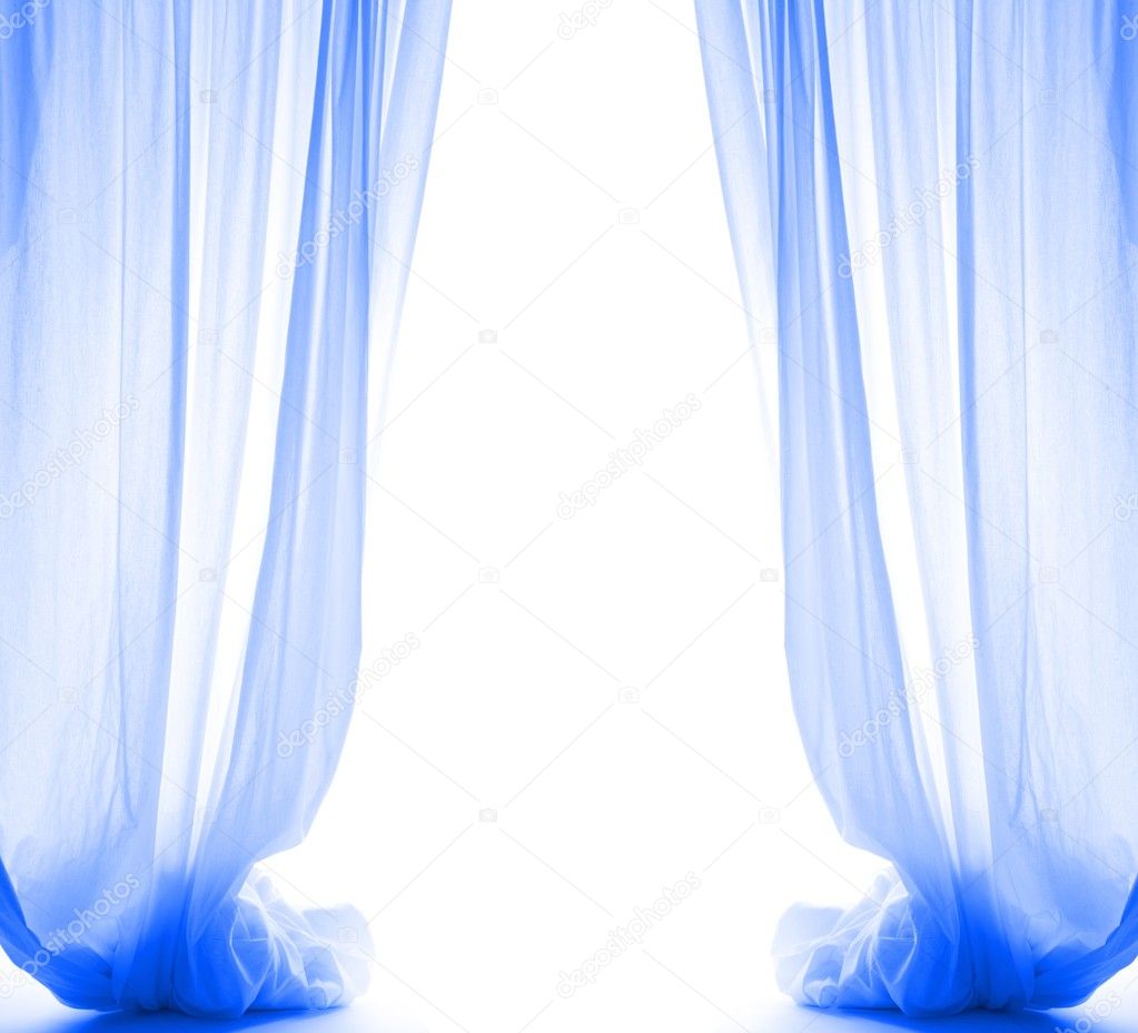 Blue curtain