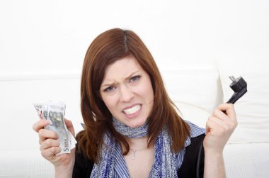 Tak ve para olan kadın