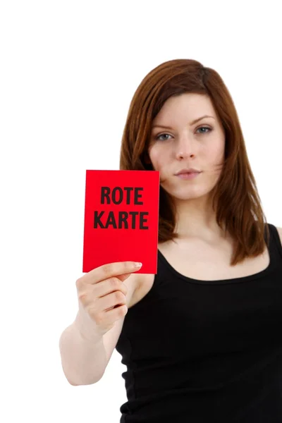 Rote Karte — Stockfoto