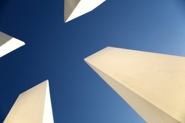 White pillars
