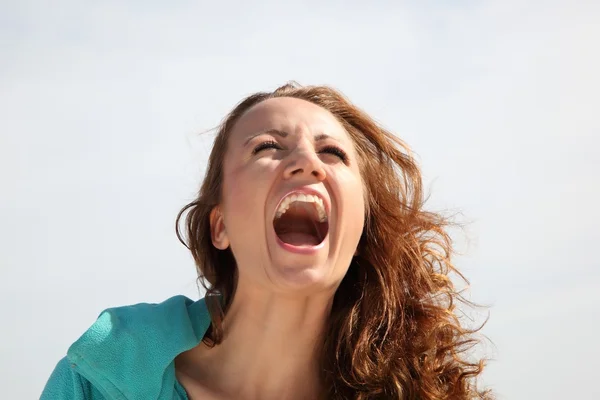 Screaming woman — Stock Photo, Image