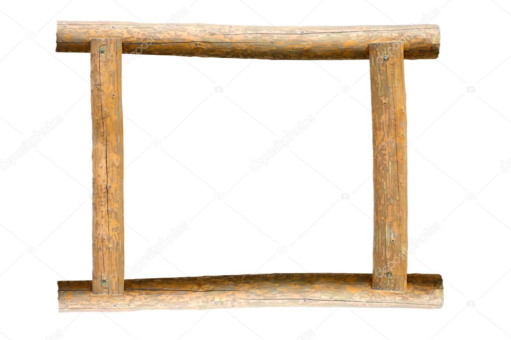 Empty wooden frame