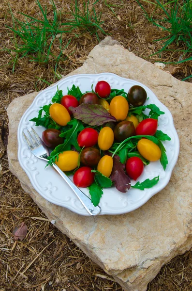 Grape Tomatoes Salad — Stock Photo, Image