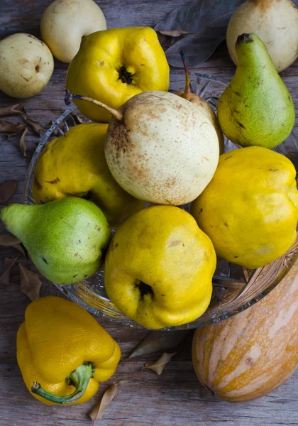Quince, Butternut Squash, Bell Pepper And Pears — Stock Photo, Image