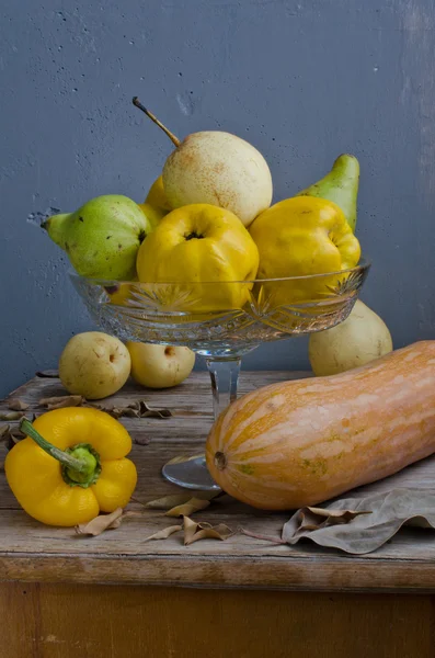 Quince, Pears, Bell Pepper And Butternut Squash — Stock Photo, Image