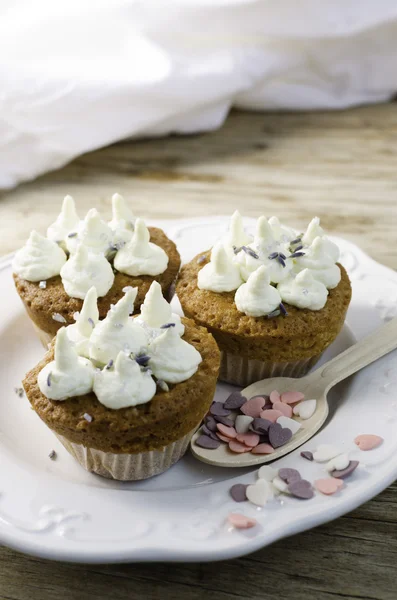 Muffins de lavanda — Fotografia de Stock