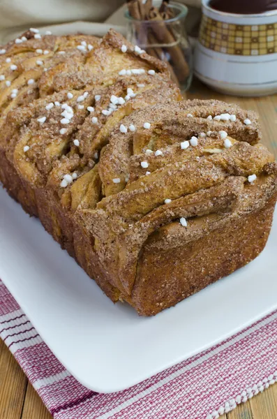 Cinnamon Sugar Pull-Apart Bread — Stock Photo, Image