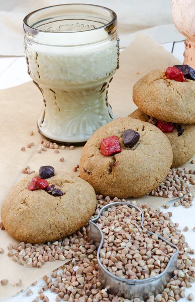 Hemlagad bovete cookies — Stockfoto