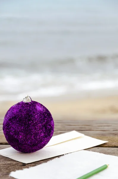Skriva brev till jultomten på Medelhavet — Stockfoto