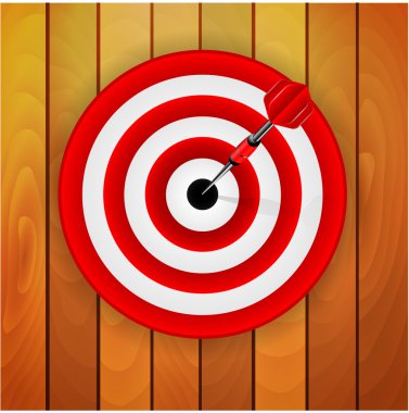 Dart bir duvar ahşap plakalar