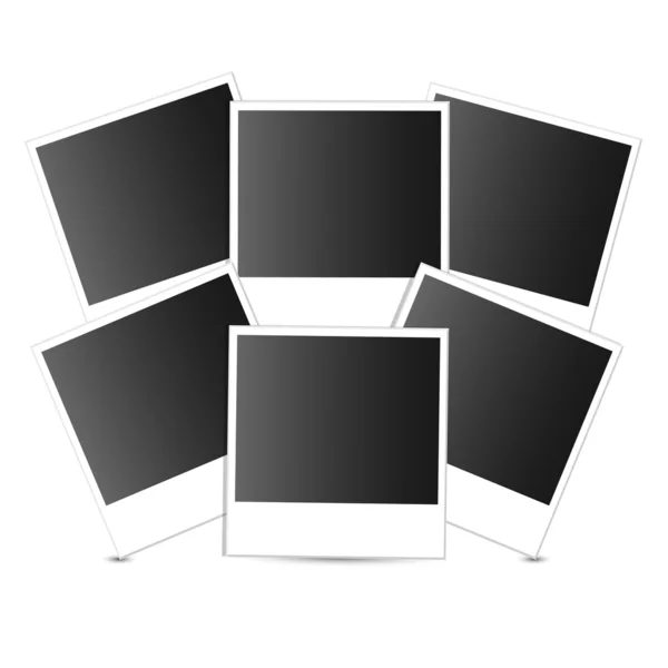 Set of photos on a white background — Stock Vector