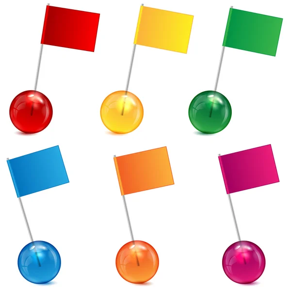 varicoloured mermer ve beyaz zemin üzerine bayrakları