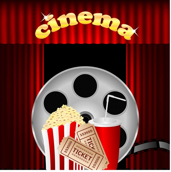 Illustration of the cinema — Stock Vector