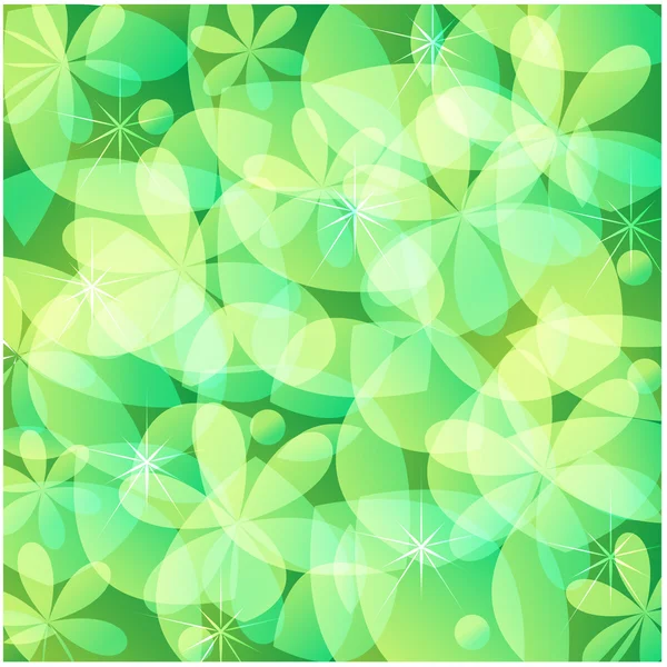 Vegetable background from flowers and leaves — Stock Vector