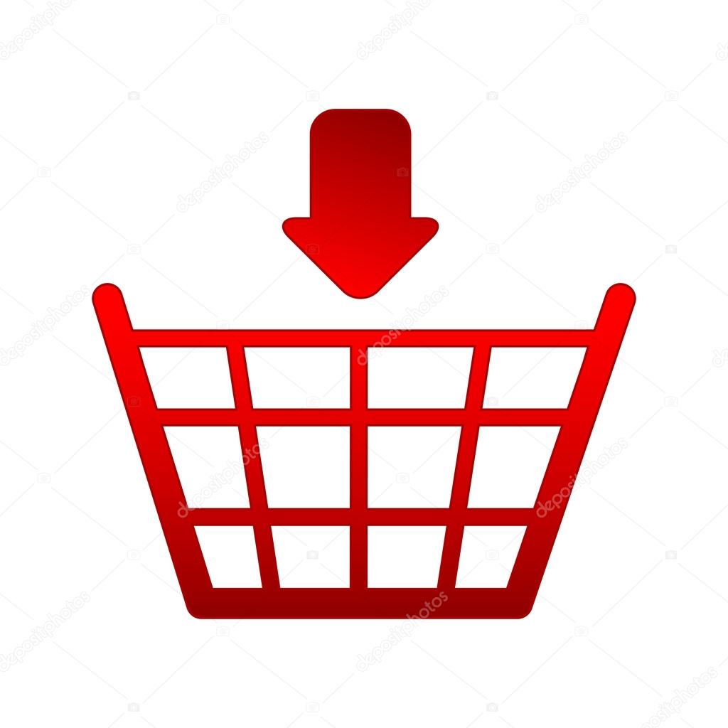 Icon for an online shop on a white background