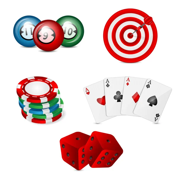 Games icons — Stock Vector