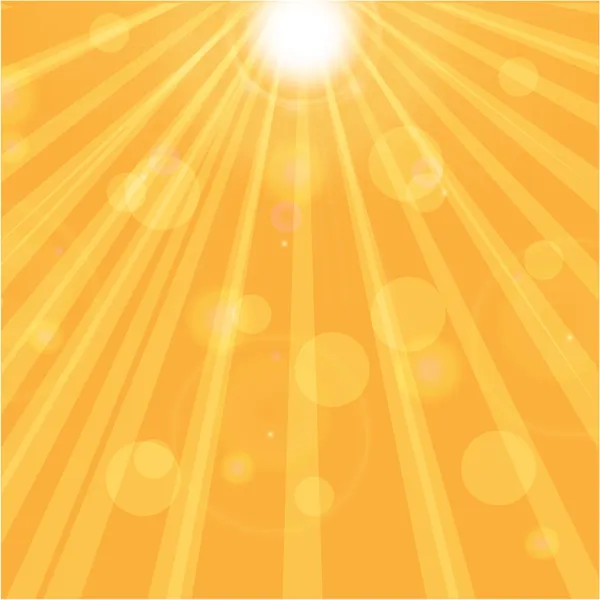 Turuncu güneşli background.sun ışınları ve parlamayı portakal backgrou üzerinde