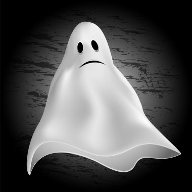 Cadılar Bayramı background.ghost karanlık bir background.vector üzerinde
