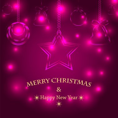 Noel Noel süslemeleri ile arka plan. Noel ağacı