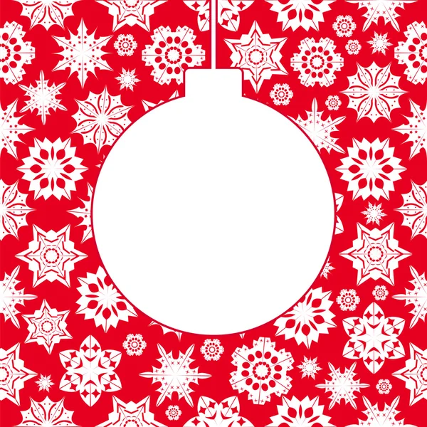 Weihnachten Hintergrund mit snowflakes.vector — Stockvektor