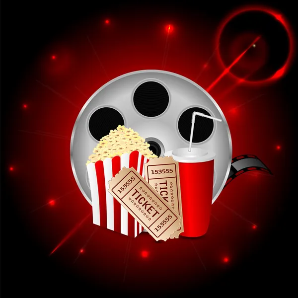 sinema background.items için yanan neon b sinemada