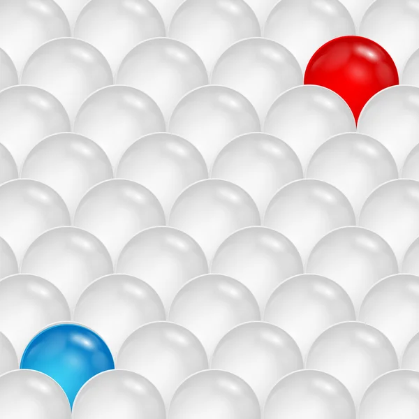 Arka plan, gri ve kırmızı ve mavi spheres.abstractio — Stok Vektör